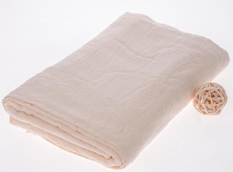 Махровая простыня кремового цвета — Мартекс