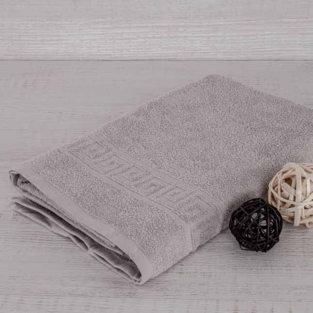 Махровое полотенце Ашхабад серого цвета — Мартекс