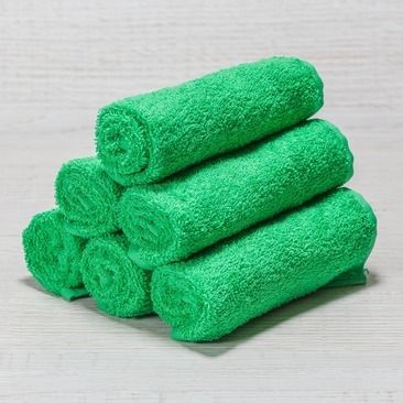 Зеленые махровые салфетки 30х30 фото 1 — Мартекс