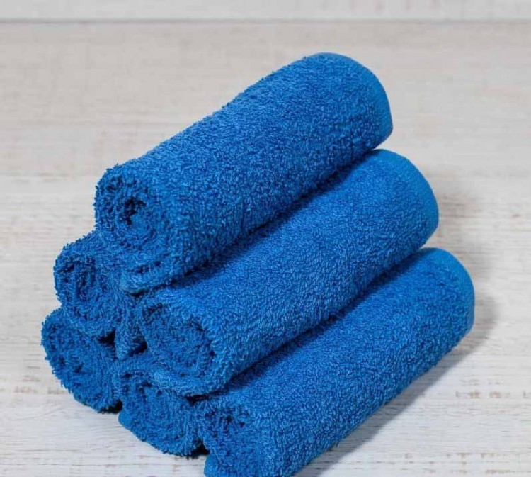 Синие махровые салфетки 30х30 — Мартекс