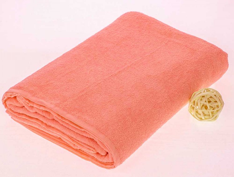 Махровая простыня кораллового цвета — Мартекс