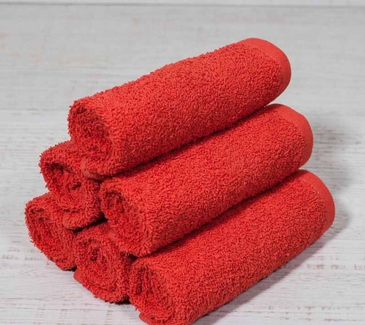 Красные махровые салфетки 30х30 — Мартекс