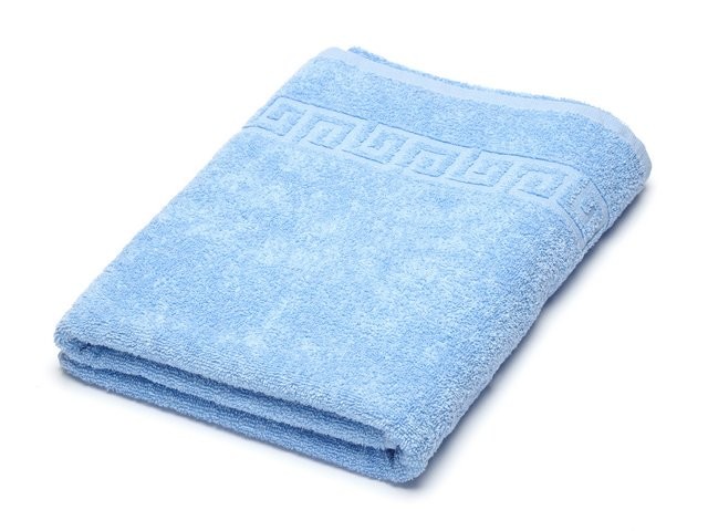 Махровое полотенце Ашхабад голубого цвета фото 1 — Мартекс