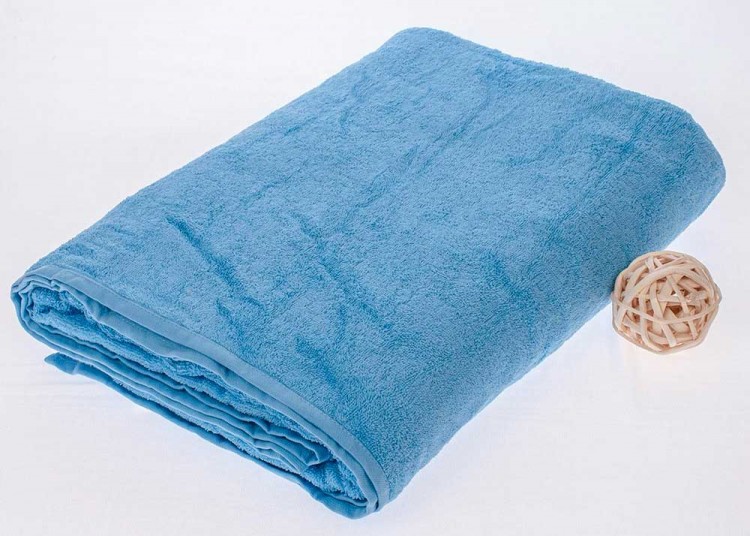 Махровая простыня голубого цвета — Мартекс