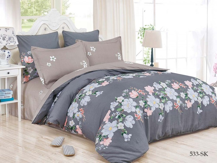 Постельное белье Cleo сатин набивной Satin de' Luxe 533-SK — Мартекс