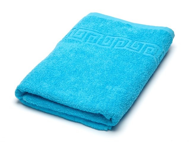Махровое полотенце Ашхабад бирюзового цвета фото 1 — Мартекс