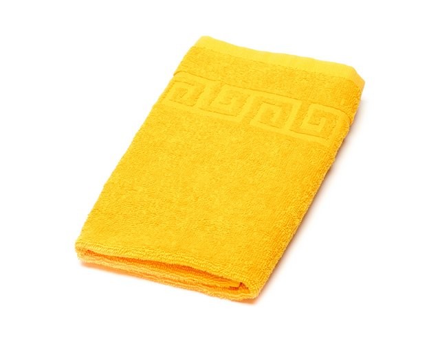 Махровое полотенце Ашхабад желтого цвета фото 1 — Мартекс