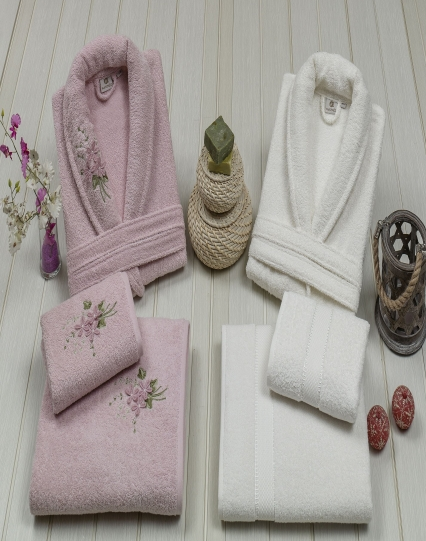 Набор халатов и полотенец Семейный MERZUKA KAMELOT (6 предметов) фото 1 — Мартекс