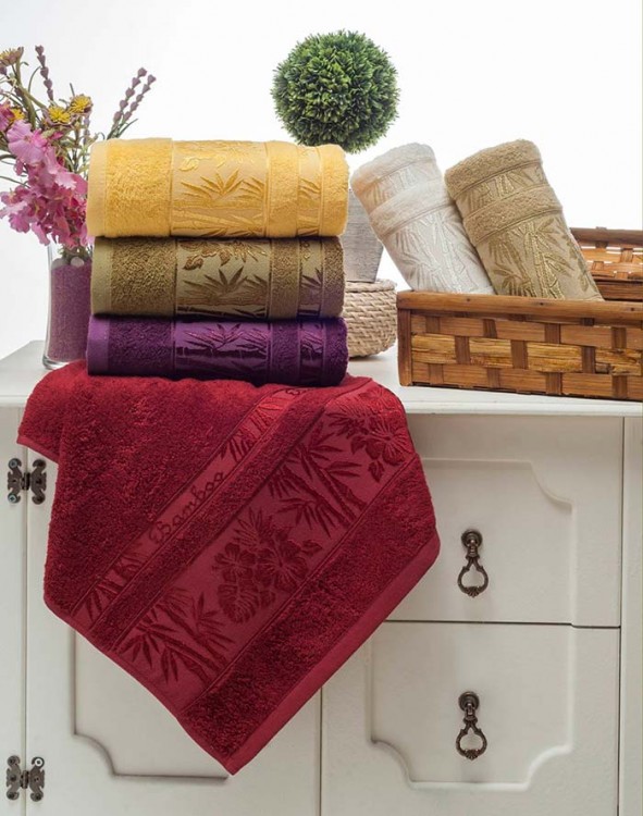 Полотенце TWO DOLPHINS Бамбуковое 90х150 1/6 шт.) (589) GOLD — Мартекс