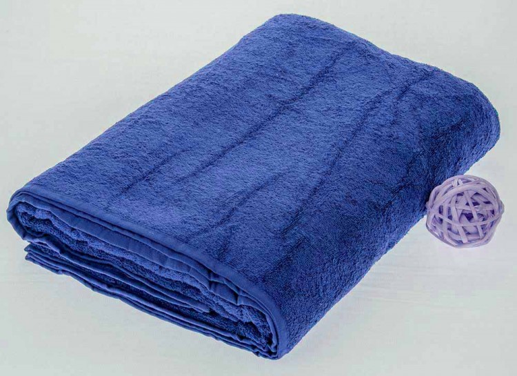 Махровая простыня синего цвета — Мартекс