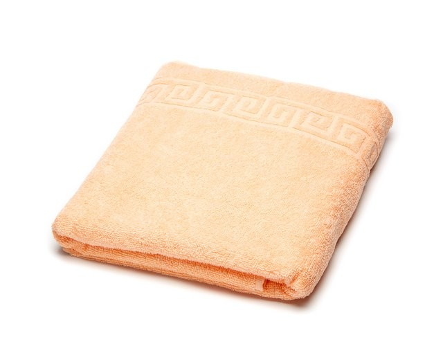 Махровое полотенце Ашхабад персикового цвета фото 1 — Мартекс