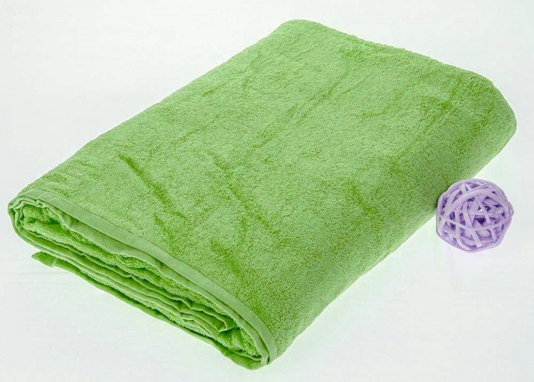 Махровая простыня салатового цвета — Мартекс