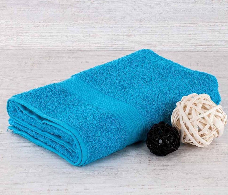 Махровое полотенце Байрамали бирюзового цвета 420 г/м2 фото 1 — Мартекс