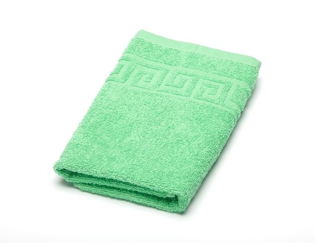 Махровое полотенце Ашхабад салатового цвета — Мартекс