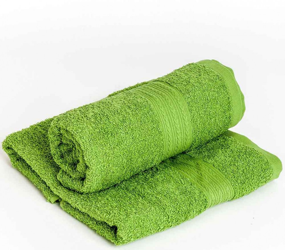 Махровое полотенце Байрамали зеленого цвета 420 г/м2 фото 1 — Мартекс