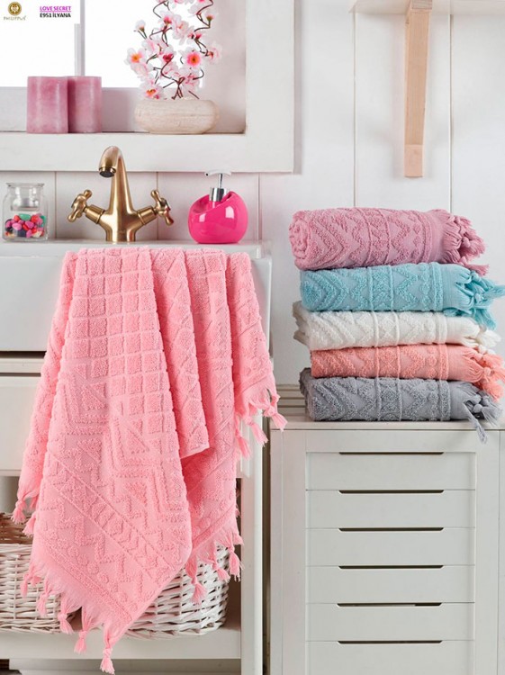 Полотенце PHILIPPUS махровое 70х140 (1/6 шт.) LOVE SECRET (E951) ILYANA — Мартекс