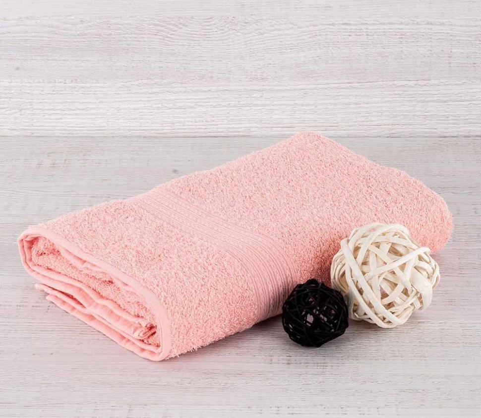 Махровое полотенце Байрамали персикового цвета 420 г/м2 фото 1 — Мартекс