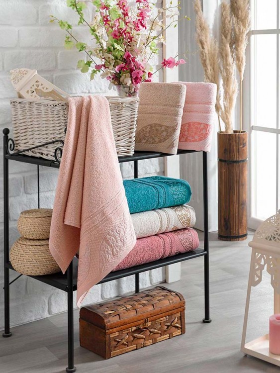 Полотенце DO&amp;CO махровое жаккард 70х140 (1/6 шт.) FERZAN — Мартекс