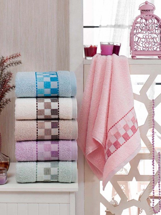 Полотенце TWO DOLPHINS махровое жаккард 50х90 (1/6шт.)E792) FLORİDA — Мартекс