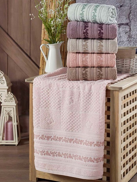 Полотенце PHILIPPUS махровое 50*90 (1/6 шт.) SMART COTTON (E884) NAPOLI — Мартекс