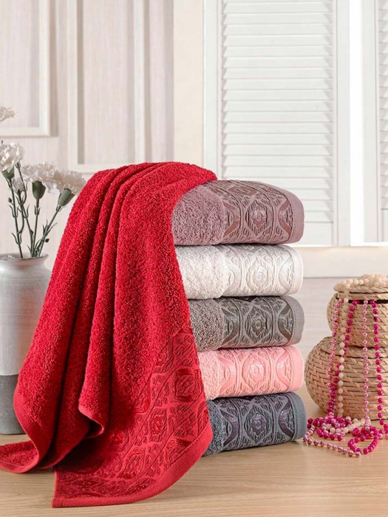 Полотенце PHILIPPUS махра 50*90 (1/6 шт.) SLOW COTTON (E717) DEVINA — Мартекс