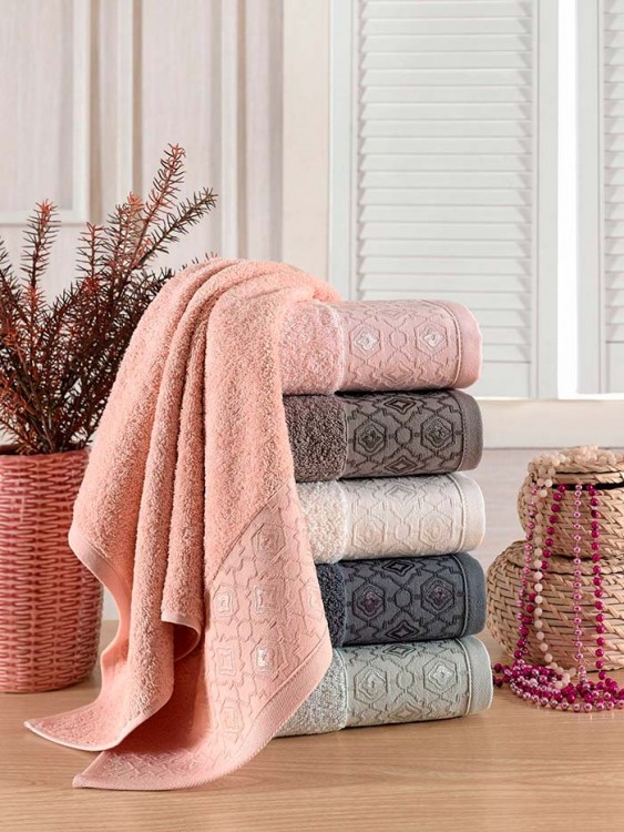 Полотенце PHILIPPUS махра 50*90 (1/6 шт.) SLOW COTTON (E719) MONIFA — Мартекс