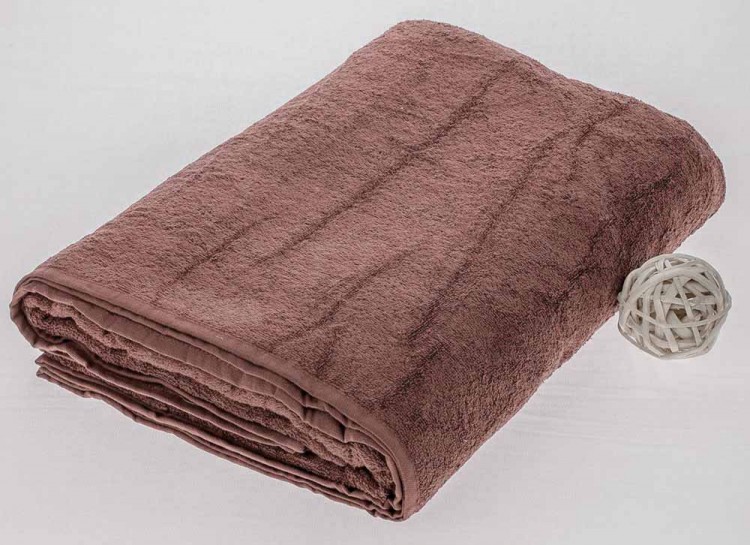 Махровая простыня шоколадного цвета — Мартекс