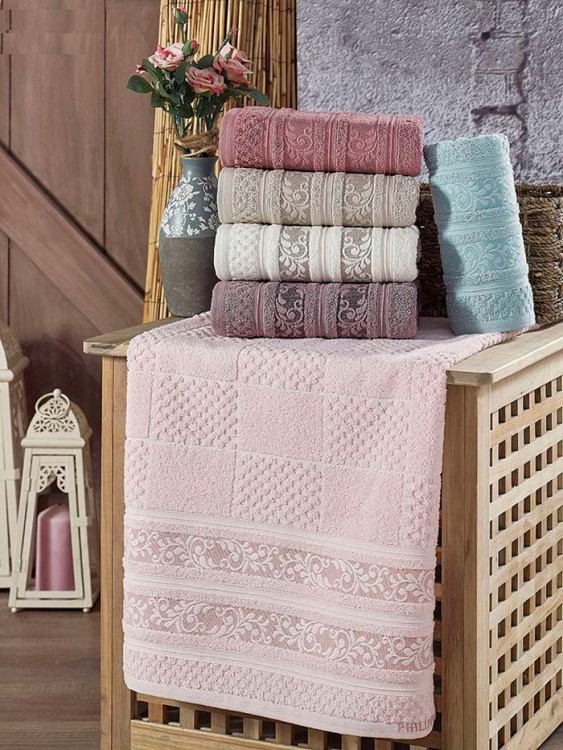 Полотенце PHILIPPUS махровое 70х140 (1/6 шт.) SMART COTTON (E877) MALAGA — Мартекс