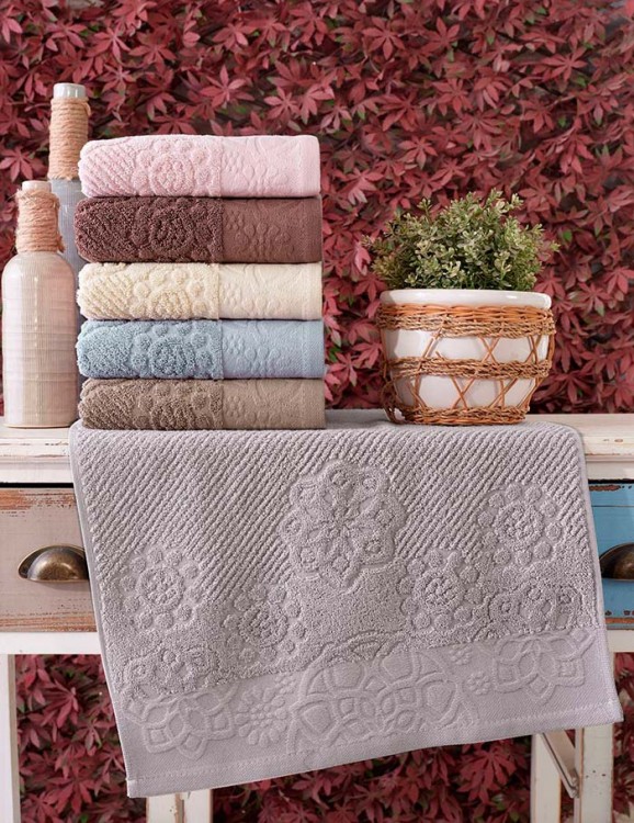 Полотенце DO&amp;CO махровое 50х90 (1/6 шт.) ALBEDO — Мартекс