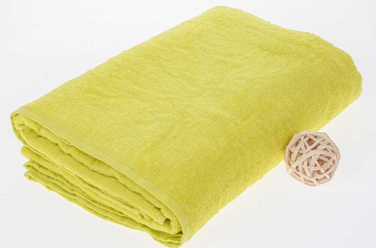 Махровая простыня лимонного цвета — Мартекс
