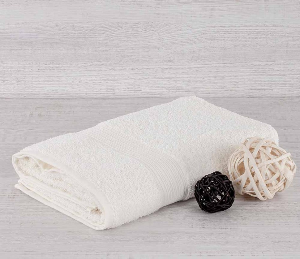 Махровое полотенце Байрамали кремового цвета 420 г/м2 фото 1 — Мартекс