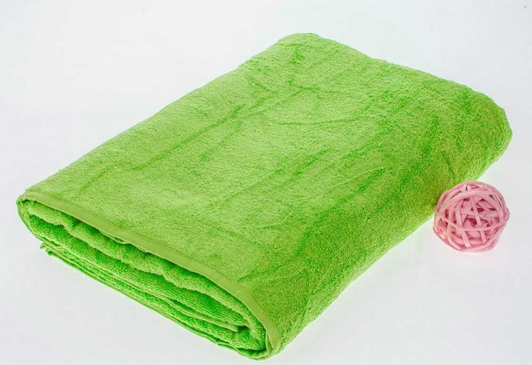 Махровая простыня ярко-салатового цвета — Мартекс