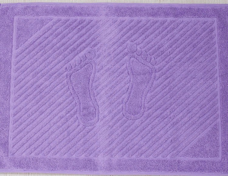 Махровое полотенце для ног Ашхабад сиреневого цвета 700 г/м2 — Мартекс