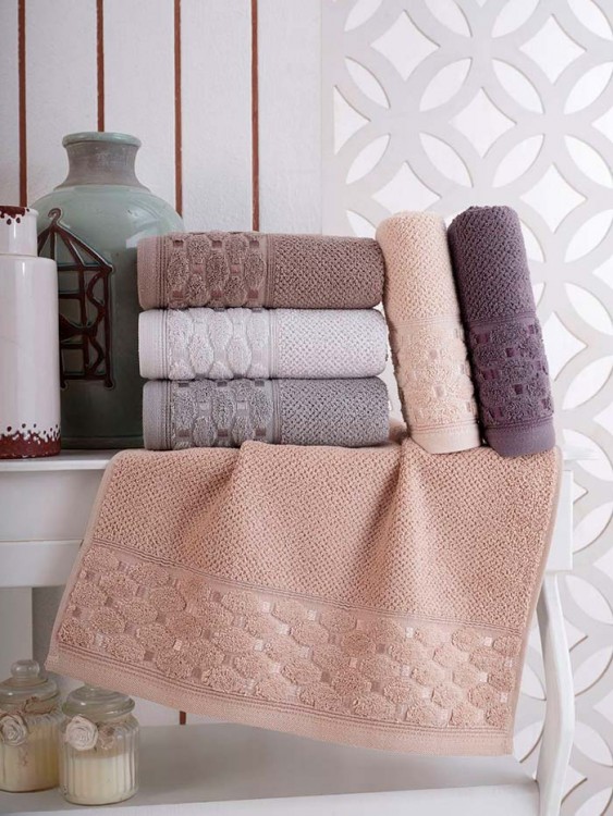 Полотенце DO&amp;CO махровое 70х140 (1/6 шт.) SILVER — Мартекс