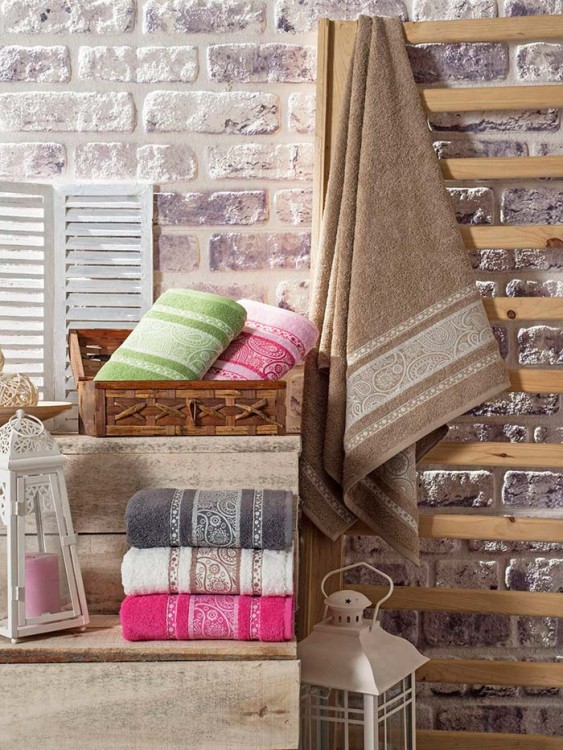 Полотенце PUPILLA махровое 70х140 (1/6 шт.) LAURE — Мартекс