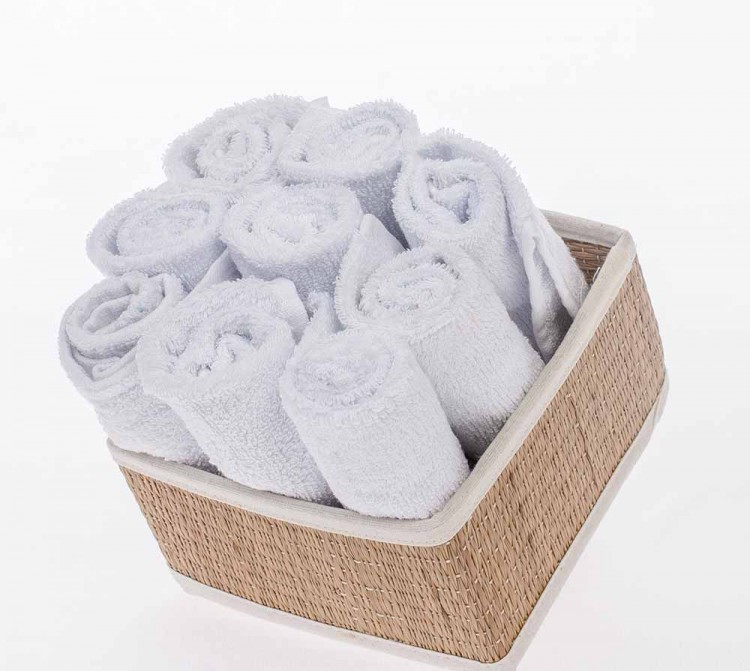 Белые махровые салфетки 30х30 — Мартекс