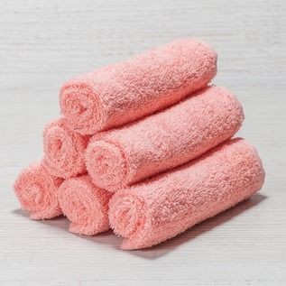 Персиковые махровые салфетки 30х30 — Мартекс