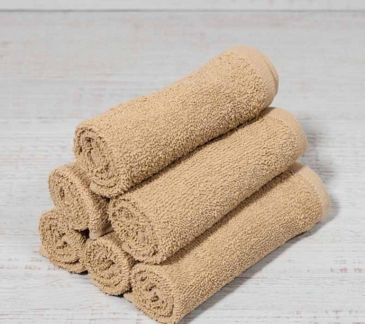 Бежевые махровые салфетки 30х30 — Мартекс