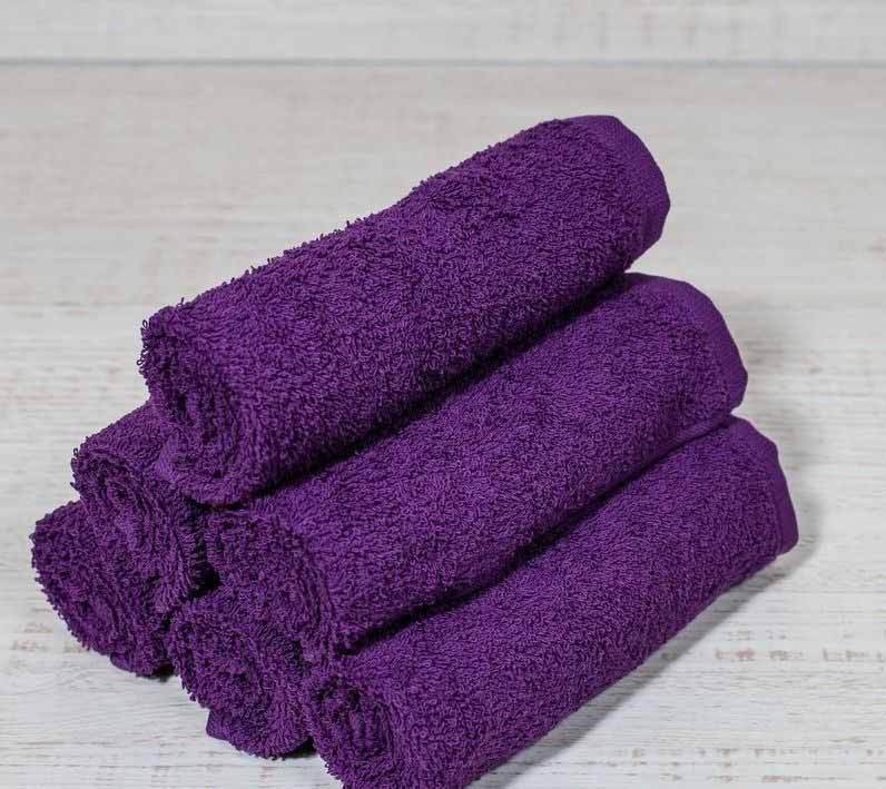 Фиолетовые махровые салфетки 30х30 фото 1 — Мартекс